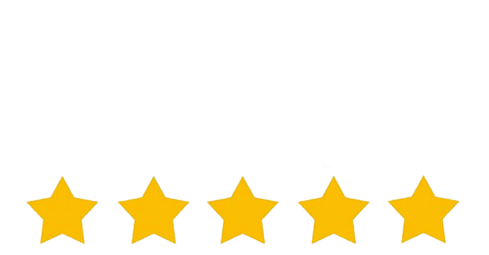 5 Star Google Logo White